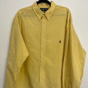Men's Ralph Lauren Classic Fit Yellow Oxford Shirt